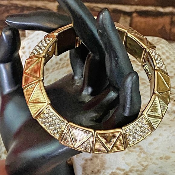 Gold Egyptian Stretch Bracelet - Costume Jewelry